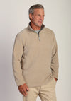 Apres Lux Chenille 1/4 Zip Pullover in Oatmeal by True Grit
