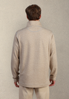 Herringbone Fleece Quarter-Zip in Dark Rye by True Grit
