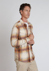 Drifter Sweater-Knit Plaid in Brown by True Grit