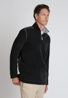 Apres Lux Chenille Quarter-Zip in Charcoal by True Grit