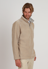 Apres Lux Chenille Quarter-Zip in Oatmeal by True Grit