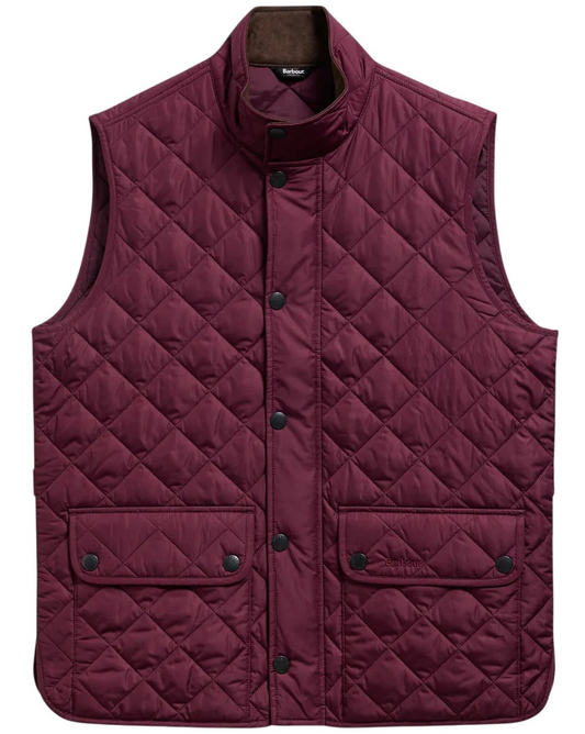 Lowerdale Gilet in Bordeaux by Barbour