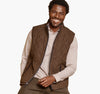 Upton Reversible Vest in Light Brown/Brown Plaid by Johnston & Murphy