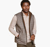 Upton Reversible Vest in Light Brown/Brown Plaid by Johnston & Murphy
