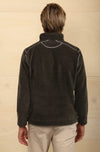 Apres Lux Chenille 1/4 Zip Pullover in Olive by True Grit