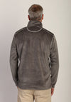 Apres Lux Sueded Cord 1/4 Zip Pullover in Vintage Grey by True Grit