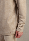 Herringbone Fleece Quarter-Zip in Dark Rye by True Grit