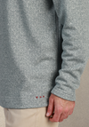 Herringbone Fleece Quarter-Zip in Industrial Blue by True Grit