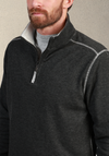 Daybreak Performance Quarter-Zip in Charcoal by True Grit