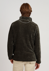 Apres Lux Chenille Quarter-Zip in Olive by True Grit