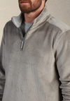 Apres Lux Sueded Corduroy Quarter-Zip in Heather by True Grit