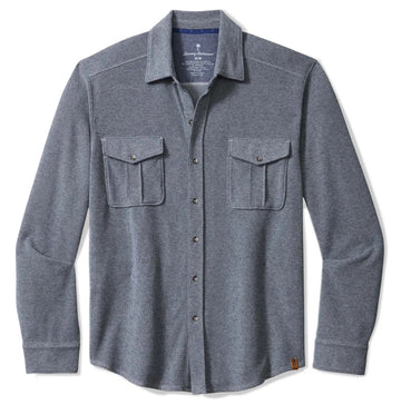 Fireside Coast Flannel Button-Up Shirt In Dress Blues by Tommy Bahama