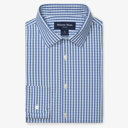 Leeward Dress Shirt in Set Sail Alamo Gingham by Mizzen+Main