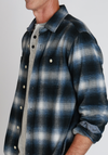 Fireside Super Brushed Flannel in Blue by True Grit