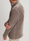 Apres Lux Chenille Quarter-Zip in Grey by True Grit