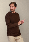 Jackson Modern Thermal Crewneck in Chocolate by True Grit