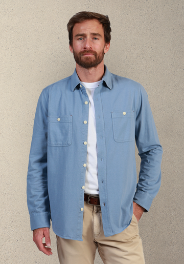 Vince Sueded Knit in Mineral Blue by True Grit