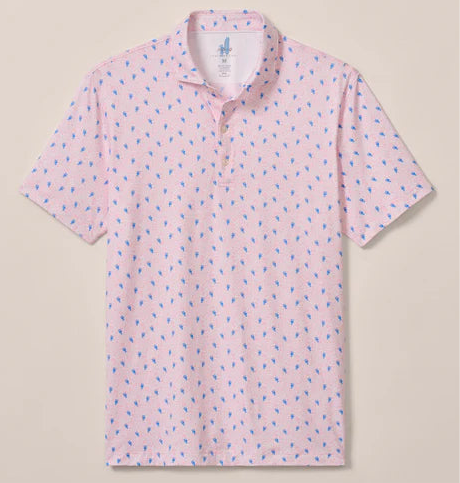 Low Country Featherweight Performance Polo in Azalea by Johnnie-O