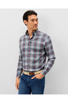 Scotia Plaid Long Sleeve Shirt in Port by Johnnie-O