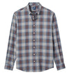 Scotia Plaid Long Sleeve Shirt in Port by Johnnie-O