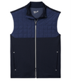 Filroy Mixed Media Performance Vest in Navy by Johnnie-O
