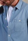 Vince Sueded Knit in Mineral Blue by True Grit