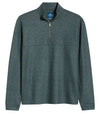 Mikey Printed Check Quarter Zip in Mallard by Johnnie-O