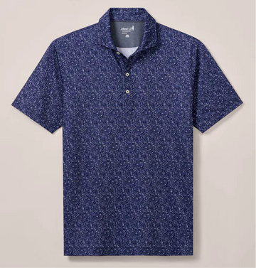 Boggings Performance Jersey Polo in Navy by Johnnie-O