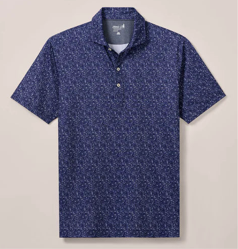Boggings Performance Jersey Polo in Navy by Johnnie-O