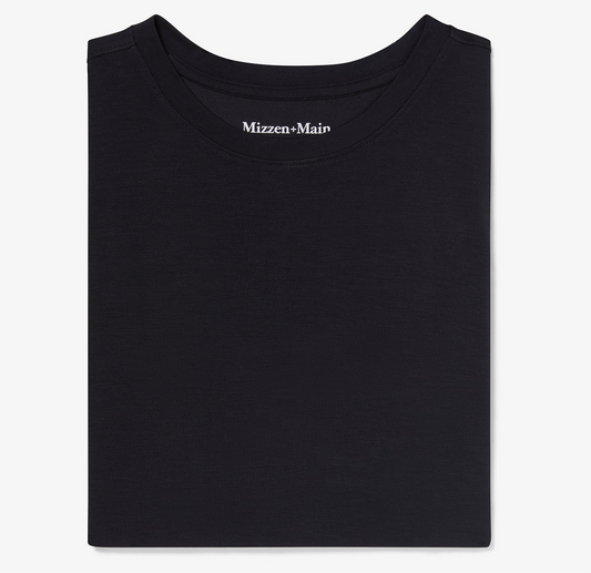 Knox T-Shirt in Black Solid by Mizzen+Main