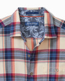 Canyon Beach Window Pane Stretch Flannel Shirt in Bleached Sand by Tommy Bahama