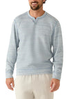 Fairmonte Flip Abaco Long Sleeve Shirt in Dockside Blue Heathe by Tommy Bahama