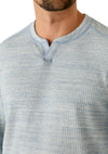 Fairmonte Flip Abaco Long Sleeve Shirt in Dockside Blue Heathe by Tommy Bahama