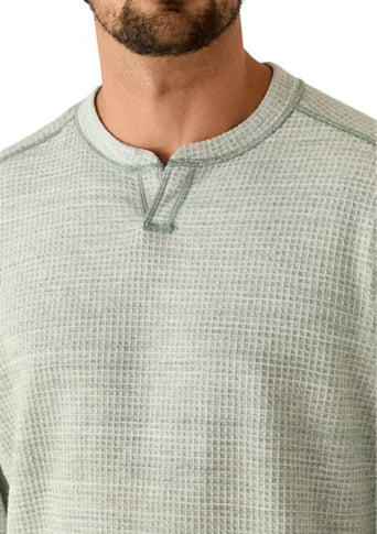 Fairmonte Flip Abaco Long Sleeve Shirt in Castelvetrano Heathe by Tommy Bahama