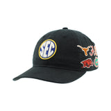 SEC Hat in Black by Zephyr - NEW TEAMS JUST ADDED!