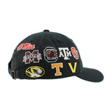 SEC Hat in Black by Zephyr - NEW TEAMS JUST ADDED!