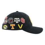 SEC Hat in Black by Zephyr - NEW TEAMS JUST ADDED!