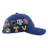 SEC Hat in Blue by Zephyr - NEW TEAMS JUST ADDED!