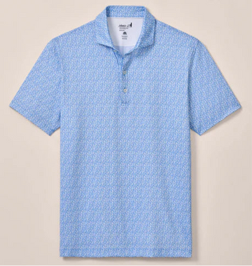 Kiwi Performance Jersey Polo in Palisades Blue by Johnnie-O