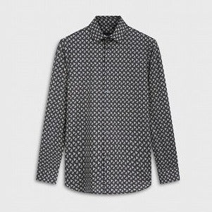 James Paisley OoohCotton Shirt in Black by Bugatchi