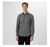 James Paisley OoohCotton Shirt in Black by Bugatchi