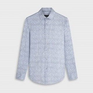 James Abstract OoohCotton Shirt in Air Blue by Bugatchi