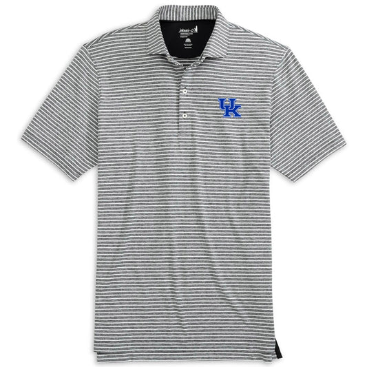 University of Kentucky Clipperr Polo in Black by Johnnie-O