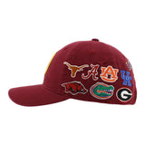 SEC Hat in Crimson by Zephyr - NEW TEAMS JUST ADDED!