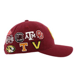 SEC Hat in Crimson by Zephyr - NEW TEAMS JUST ADDED!