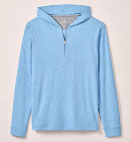 Watters DriRelease Performance 1/4 Zip Hoodie in Maliblu by Johnnie-O