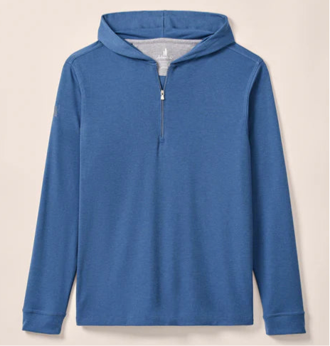 Watters DriRelease Performance 1/4 Zip Hoodie in Lake by Johnnie-O