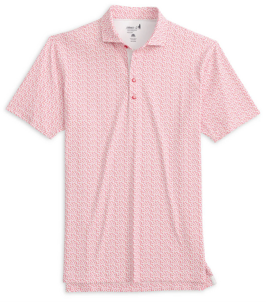 Caliente Performance Mesh Polo in Lobster by Johnnie-O
