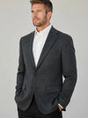 Wool, Silk & Cashmere Blend Sport Coat in Charcoal by Michael Kors
