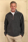 Melange Soft Fleece 1/4 Zip Pullover in Grey by Tru Grit